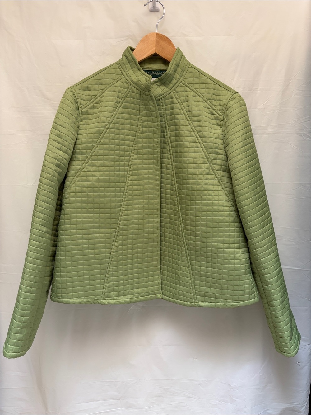 Harve Benard Quilted lightweight Jacket in Light Green